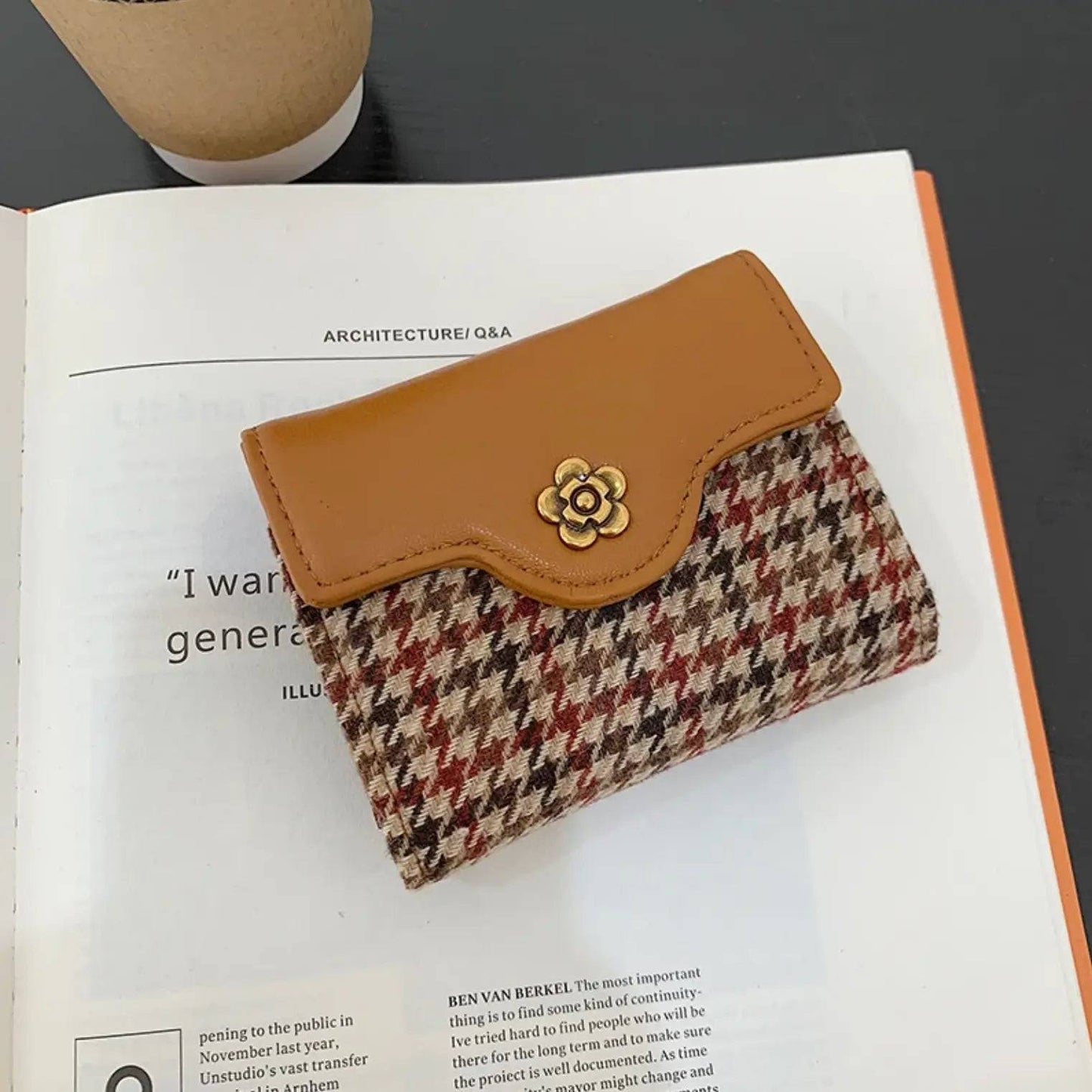 New Short Woven Wallet Ladies Card and Cash Holder Wallets Zipper Coin Purse Money Clip