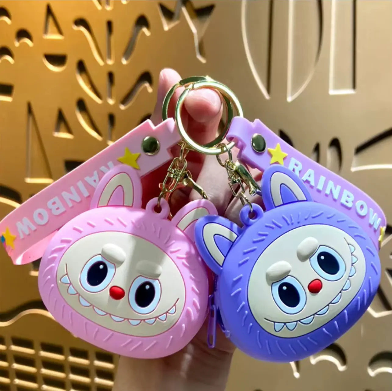 New Fendiz Labubu Keychain Doll Cartoon Cute Accessories for Gifts Fendiz