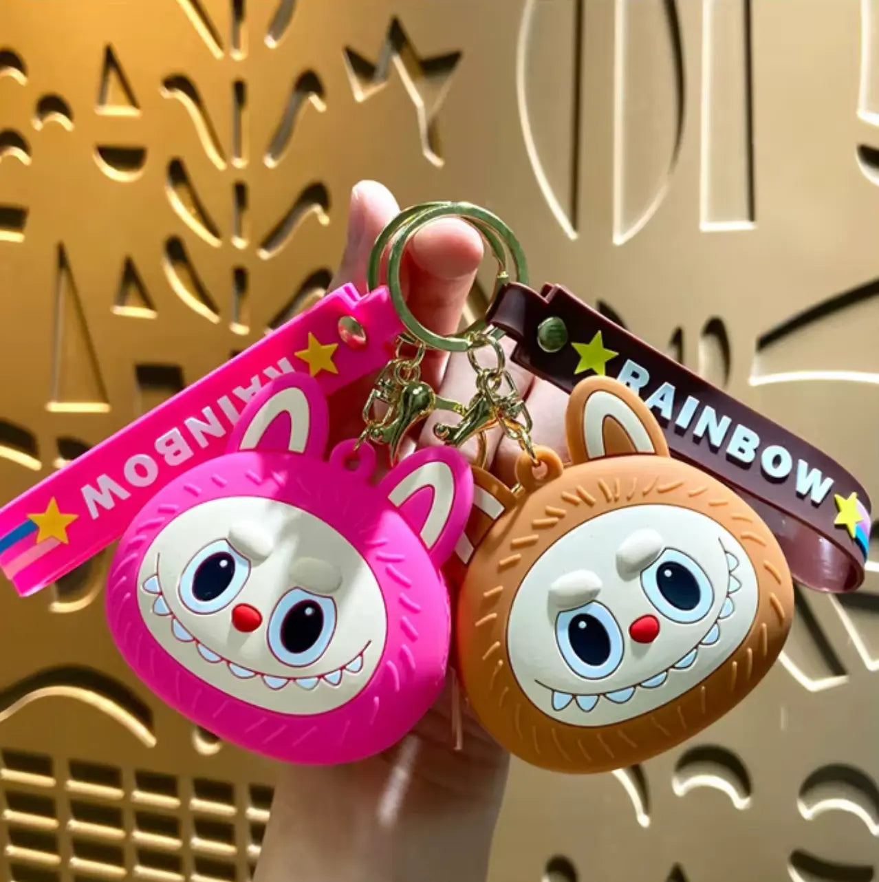 New Fendiz Labubu Keychain Doll Cartoon Cute Accessories for Gifts Fendiz
