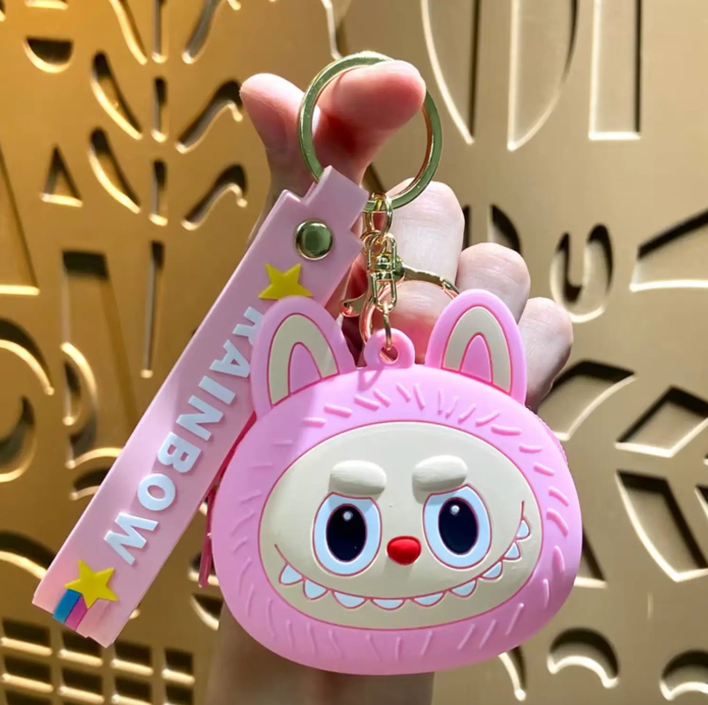 New Fendiz Labubu Keychain Doll Cartoon Cute Accessories for Gifts Fendiz