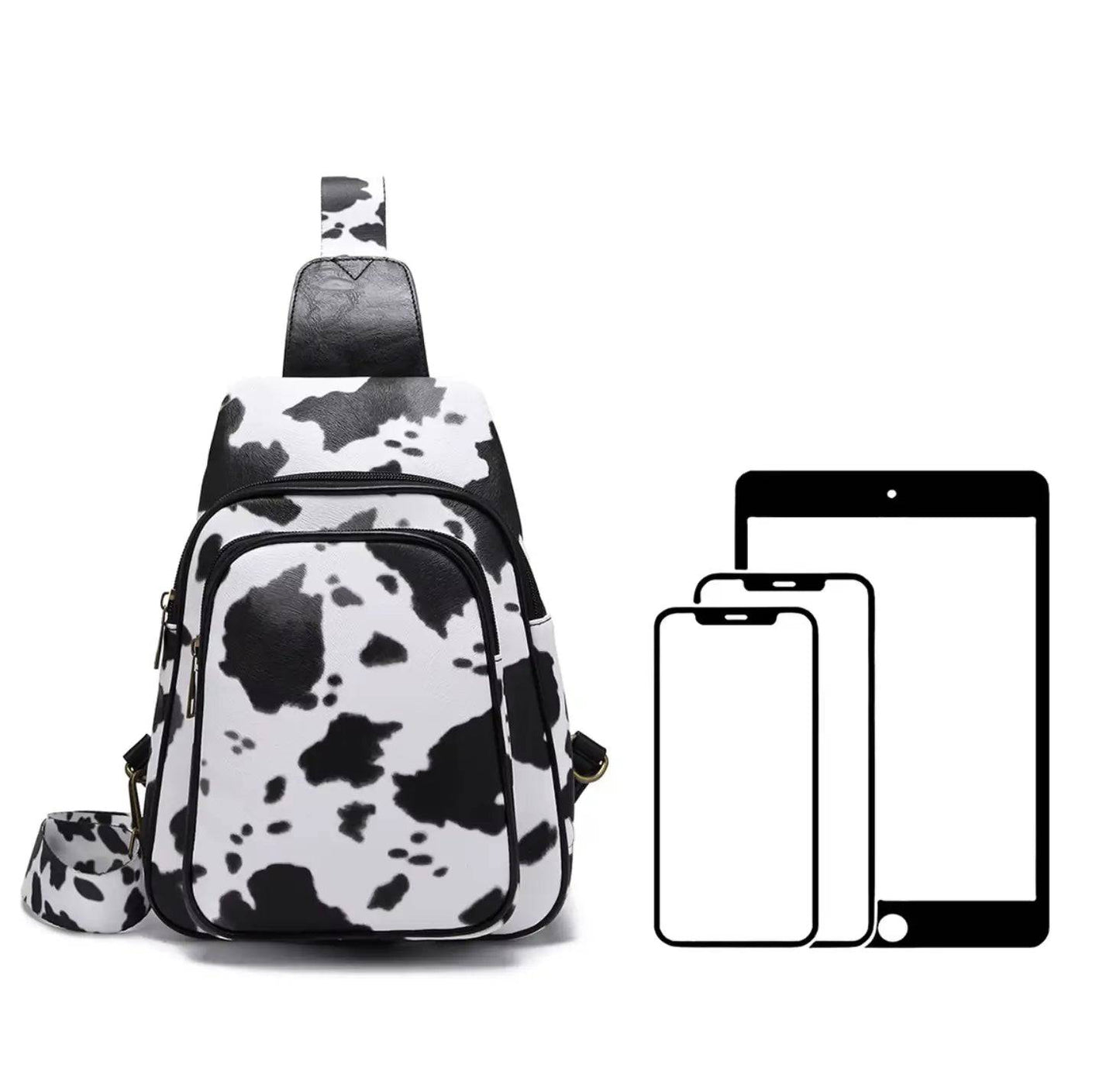 New Fendiz Western Shoulder Bag Handbags Crossbody Bag Soft Leather Sling Breast Bag