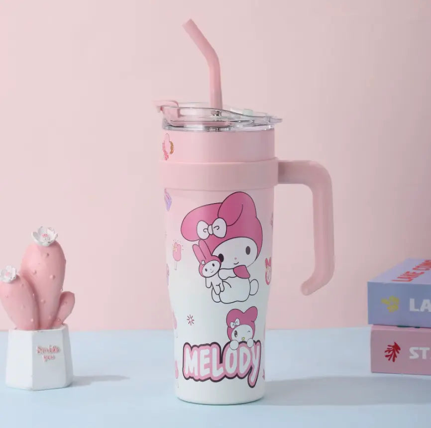 Fendiz Appearance Strawberry Bear Mickey Mouse Mug 30 oz Stainless Steel Tumbler - Fendiz