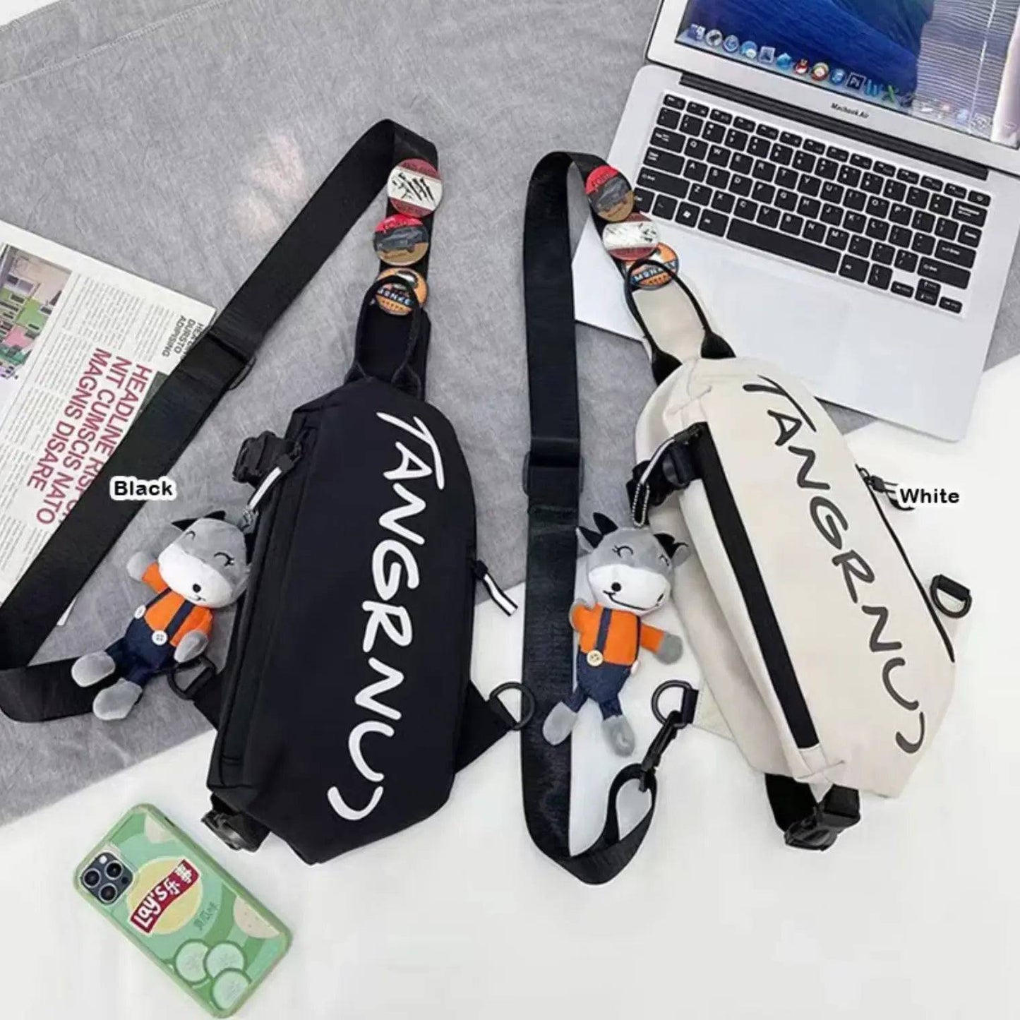 New Outdoor Waterproof Oxford Sling Bag – Travel Satchel, Crossbody, Fanny Pack & Waist Bag