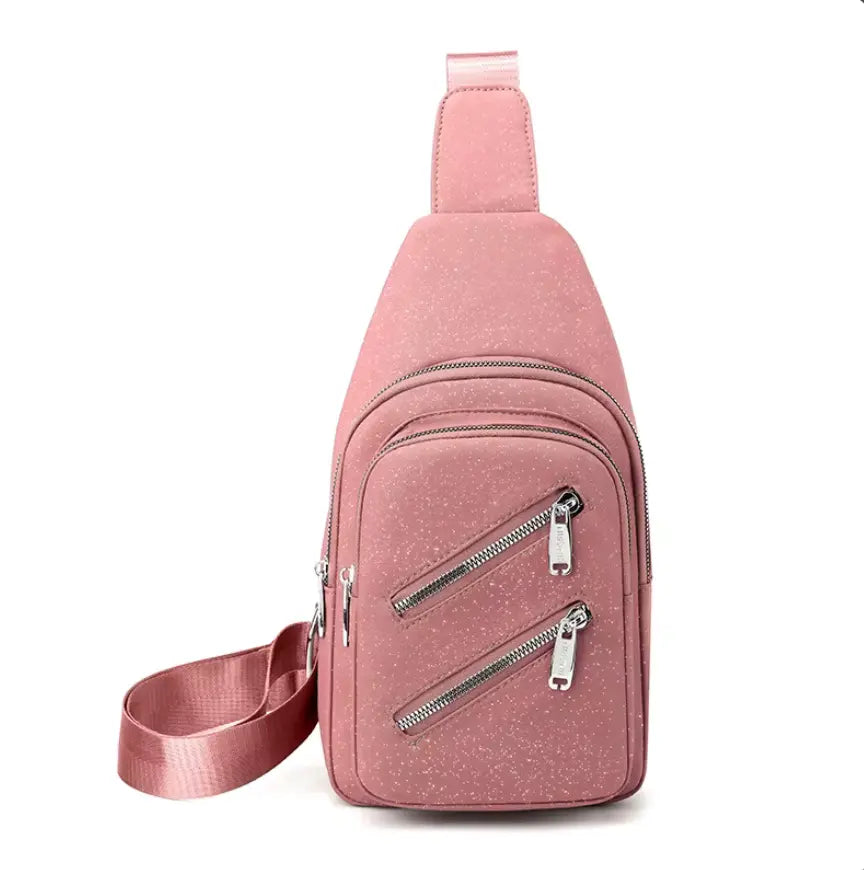 New Classic Crossbody Sling Chest Bags Ladies Fashion Sling Bags Woman Nylon Zipper Crossbody Bag