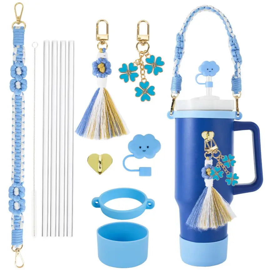 8Pcs Fendiz Stanley Cup accessories for Stanley Cup 30oz 40oz Tumbler with Handle