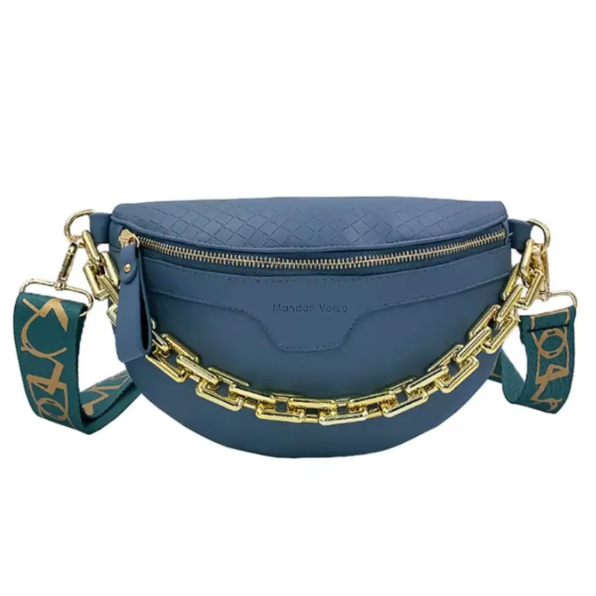 New Luxury Designer Fanny Pack Plaid leather Waist Bag Shoulder Crossbody Chest Bags Luxury Designer