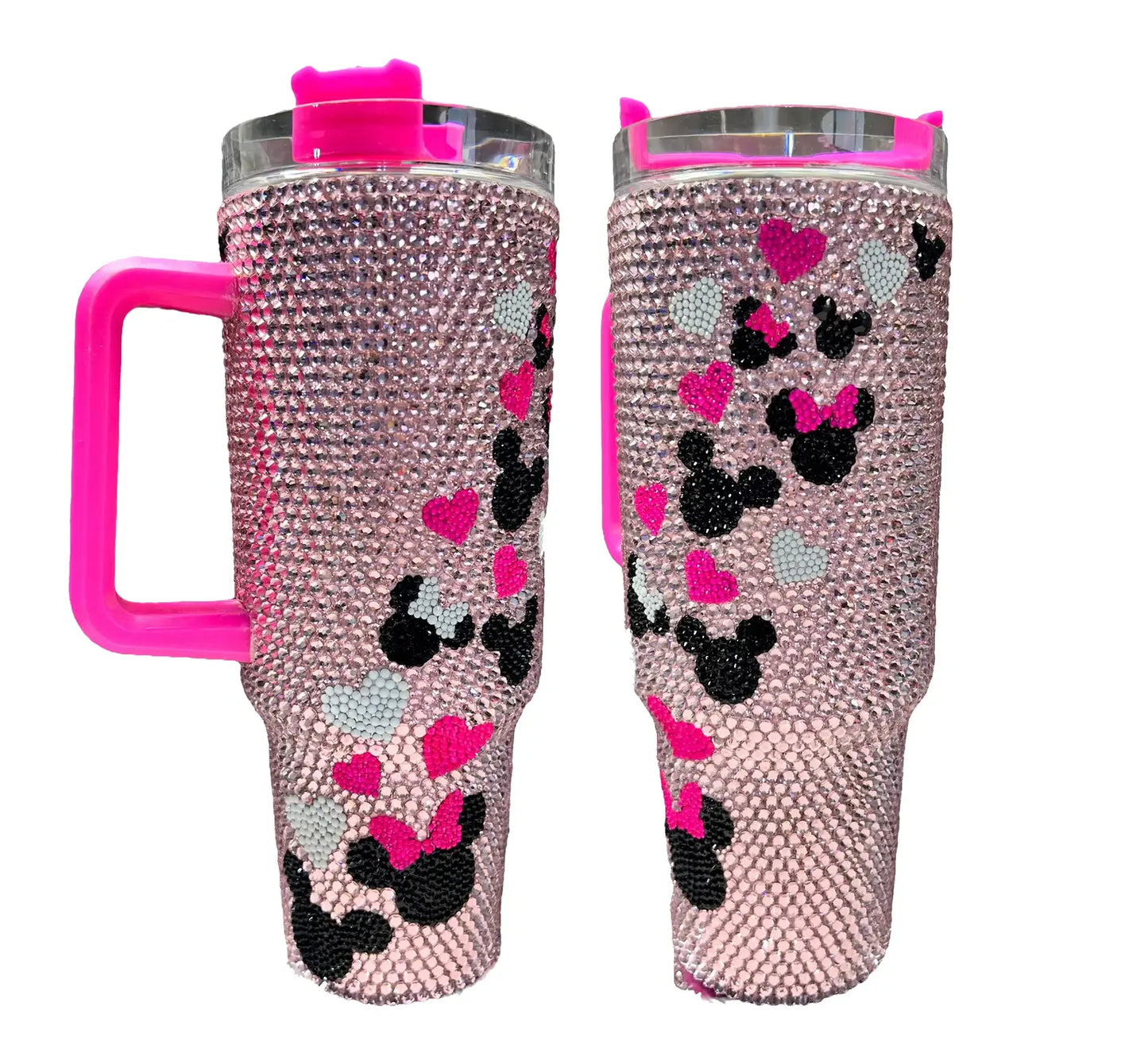 New Design Stainless Steel Crystal Sparkle Tumbler – Vibrant Colors & Rhinestone Crystal Sparkle
