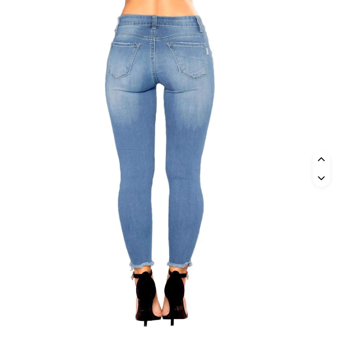 New Fendiz Women Skinny Ripped Jeans Stretch Distressed Destroyed Denim Pants