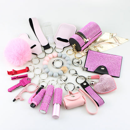 Multifunctional Hanging Bag 19-piece Set Key Chain