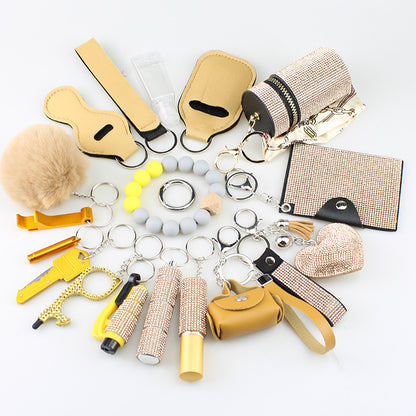 Multifunctional Hanging Bag 19-piece Set Key Chain