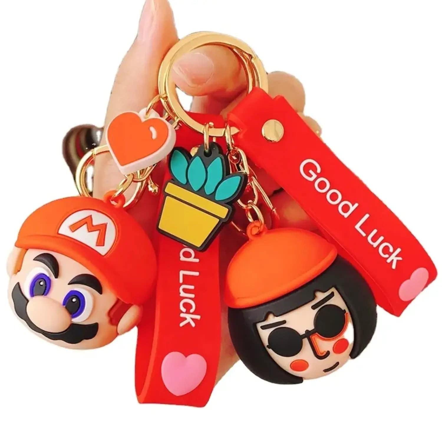 New Super Mario Keychain Cartoon 3D