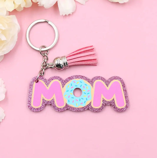 Metal & Acrylic Keychain Mother Series with Tassel UV Printing - Fendiz