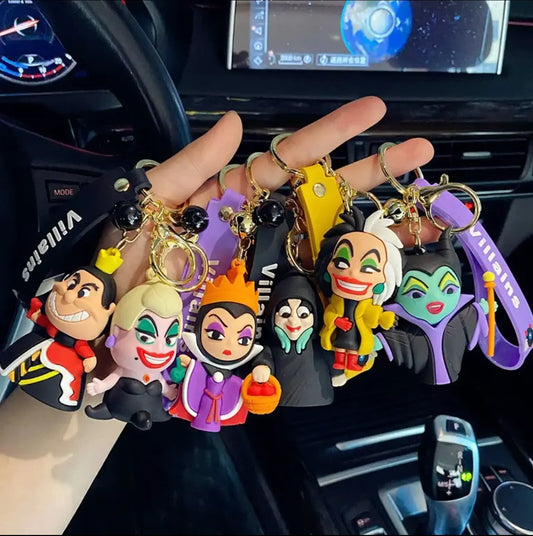 Creative 3D PVC Cartoon Evil Keychain Personalized Doll Men Women Bag Pendant - Fendiz