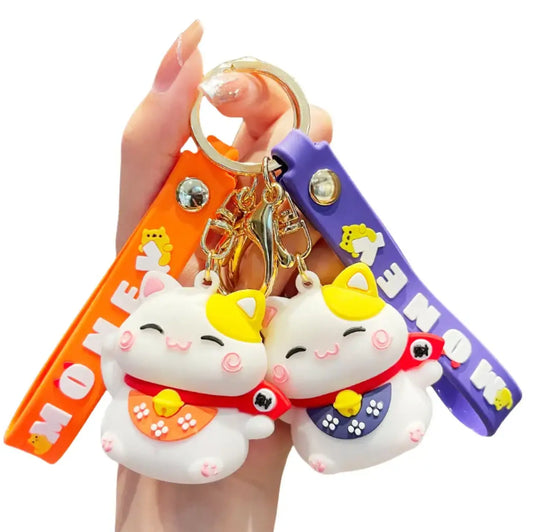 Cartoon Car Keychains Accessories Kawaii Bag Handbag  Kids Keychain for Decoration - Fendiz