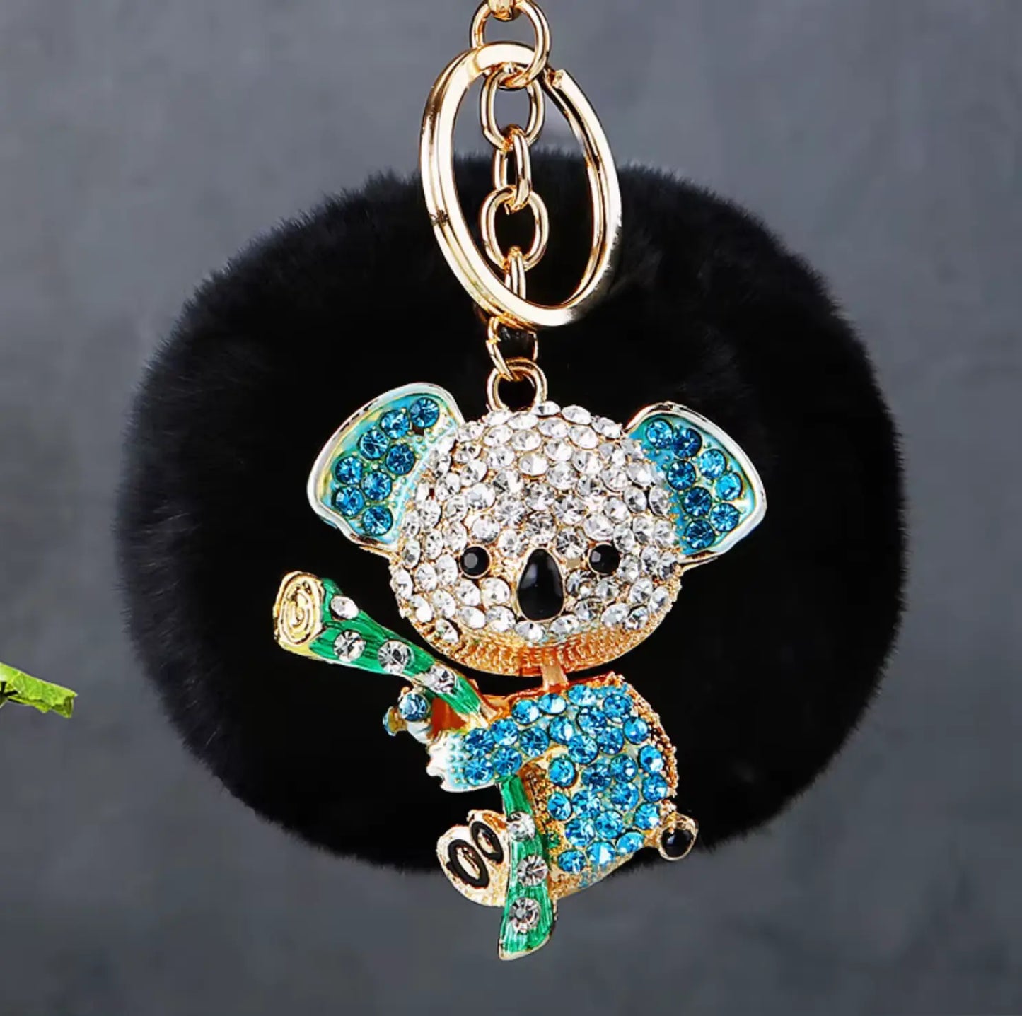 Fendiz Koala Bear Keychain Diamond Crystal Rhinestone - Fendiz
