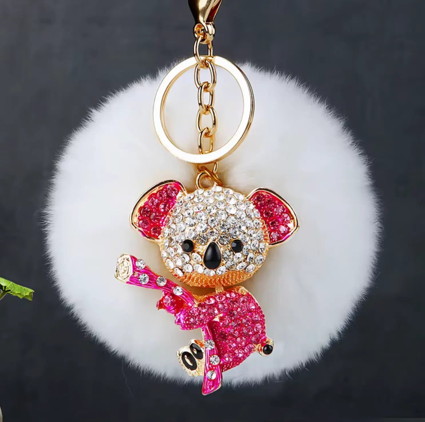 Fendiz Koala Bear Keychain Diamond Crystal Rhinestone - Fendiz
