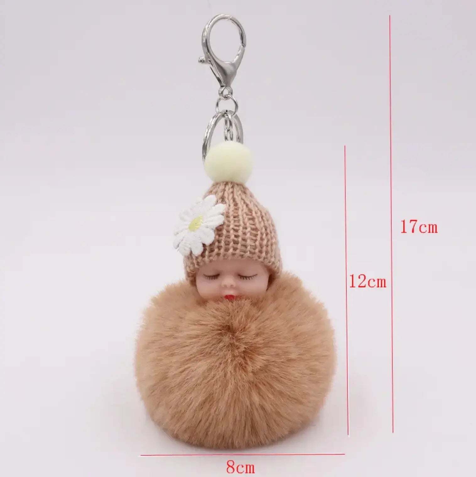 Baby Doll Toy Drop Ship Cute Sleeping Baby Doll KeyChains And Bags Fluffy - Fendiz
