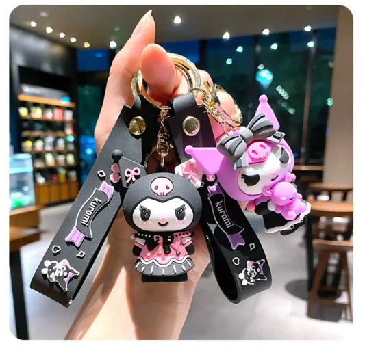 Kuromi 3d Mini Cartoon Pvc KeyChains Suppliers Rubber Character Vonnor - Fendiz