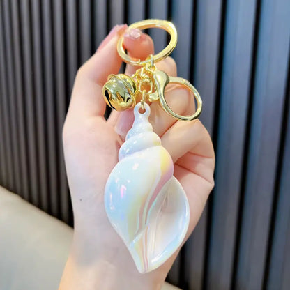 HOT Acrylic Shell Conch Scallop Pendant Keychain Romantic Seashells Keyc - Fendiz