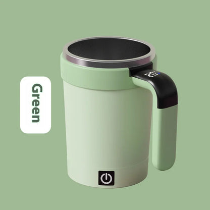 Automatic Stirring Cup Rechargeable Electric Stirring Mugs Magnetic Mixer Stainless Steel Coffee Mug Rotating Magnetic Tumbler
