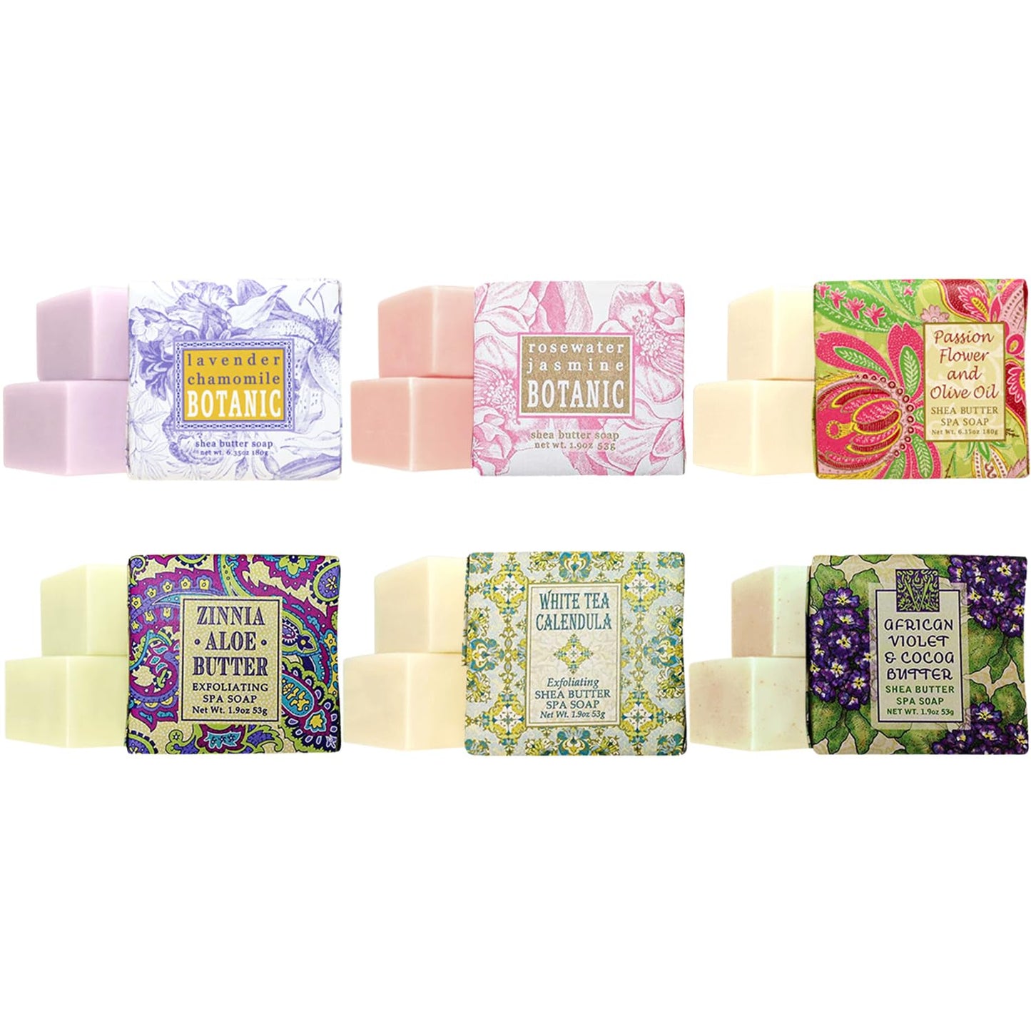 Greenwich Bay Soap Gift Set Luxury Gifts for Women – Set of 6 Natural Soap for Women Mini Soap Bars – Variety Pack Scented Luxurious Soaps for Guests Bathroom Party Favors – Individually Wrapped