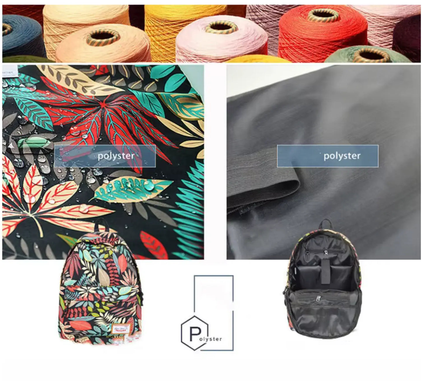 New Classic Backpack PU Leather Simple Casual Daypack Fashion School Bags Student School Bag