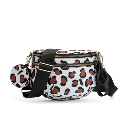 fashionable fanny pack Belt Bum Bag Double Zipper Fanny Pack Plaid Sling Bags