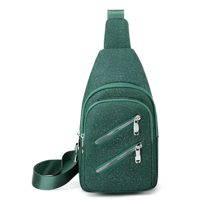 New Classic Crossbody Sling Chest Bags Ladies Fashion Sling Bags Woman Nylon Zipper Crossbody Bag