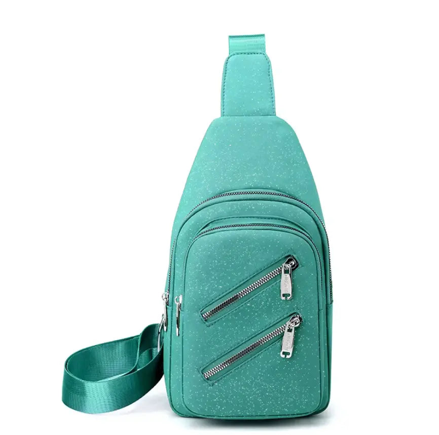 New Classic Crossbody Sling Chest Bags Ladies Fashion Sling Bags Woman Nylon Zipper Crossbody Bag