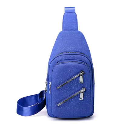 New Classic Crossbody Sling Chest Bags Ladies Fashion Sling Bags Woman Nylon Zipper Crossbody Bag