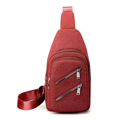 New Classic Crossbody Sling Chest Bags Ladies Fashion Sling Bags Woman Nylon Zipper Crossbody Bag