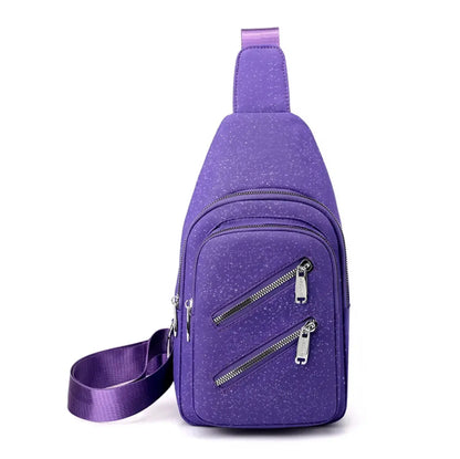 New Classic Crossbody Sling Chest Bags Ladies Fashion Sling Bags Woman Nylon Zipper Crossbody Bag