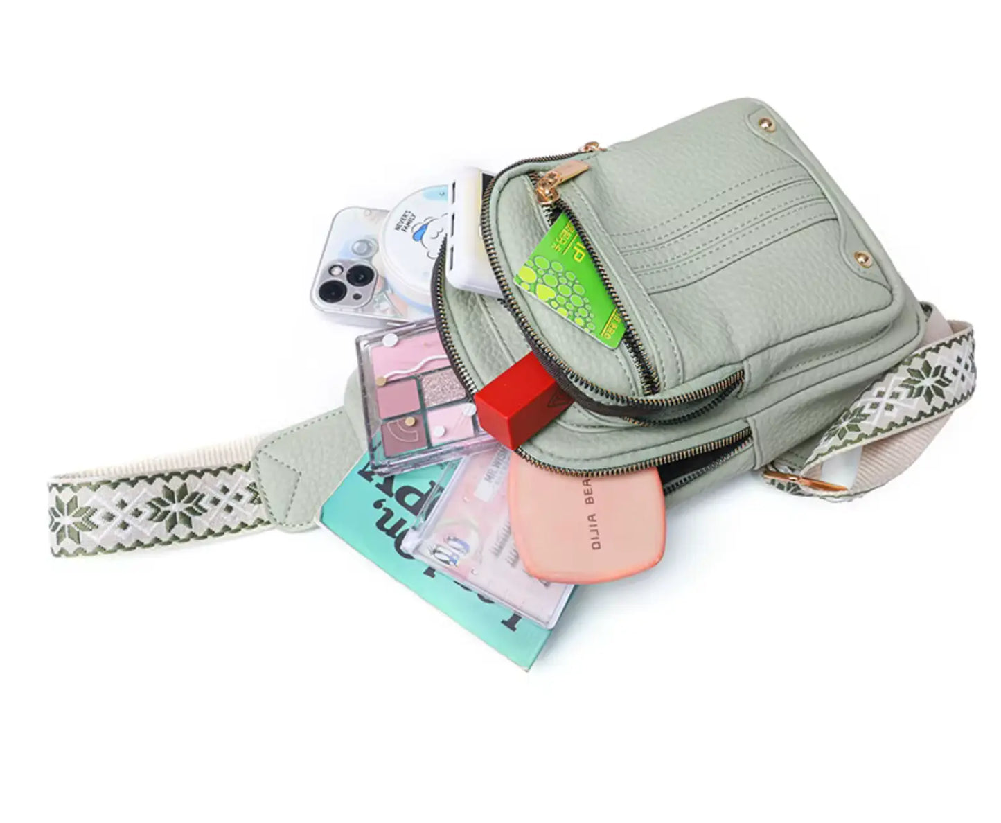 New Novelty fashion bag for ladies Leather Waterproof Ladies Sling Crossbody Bag Chest Bag for Girls