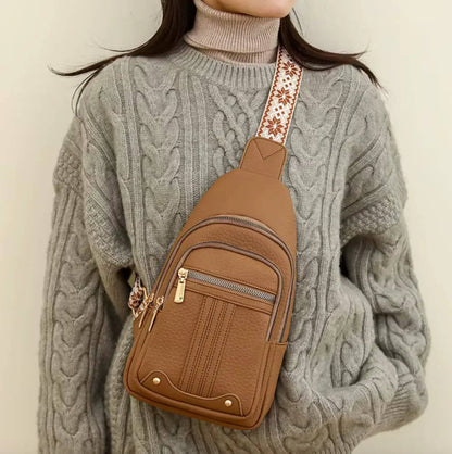 New Novelty fashion bag for ladies Leather Waterproof Ladies Sling Crossbody Bag Chest Bag for Girls