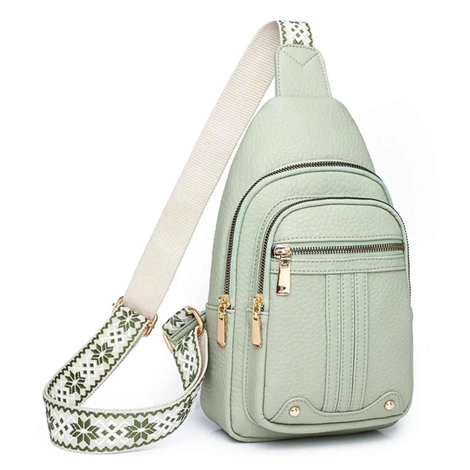 New Novelty fashion bag for ladies Leather Waterproof Ladies Sling Crossbody Bag Chest Bag for Girls