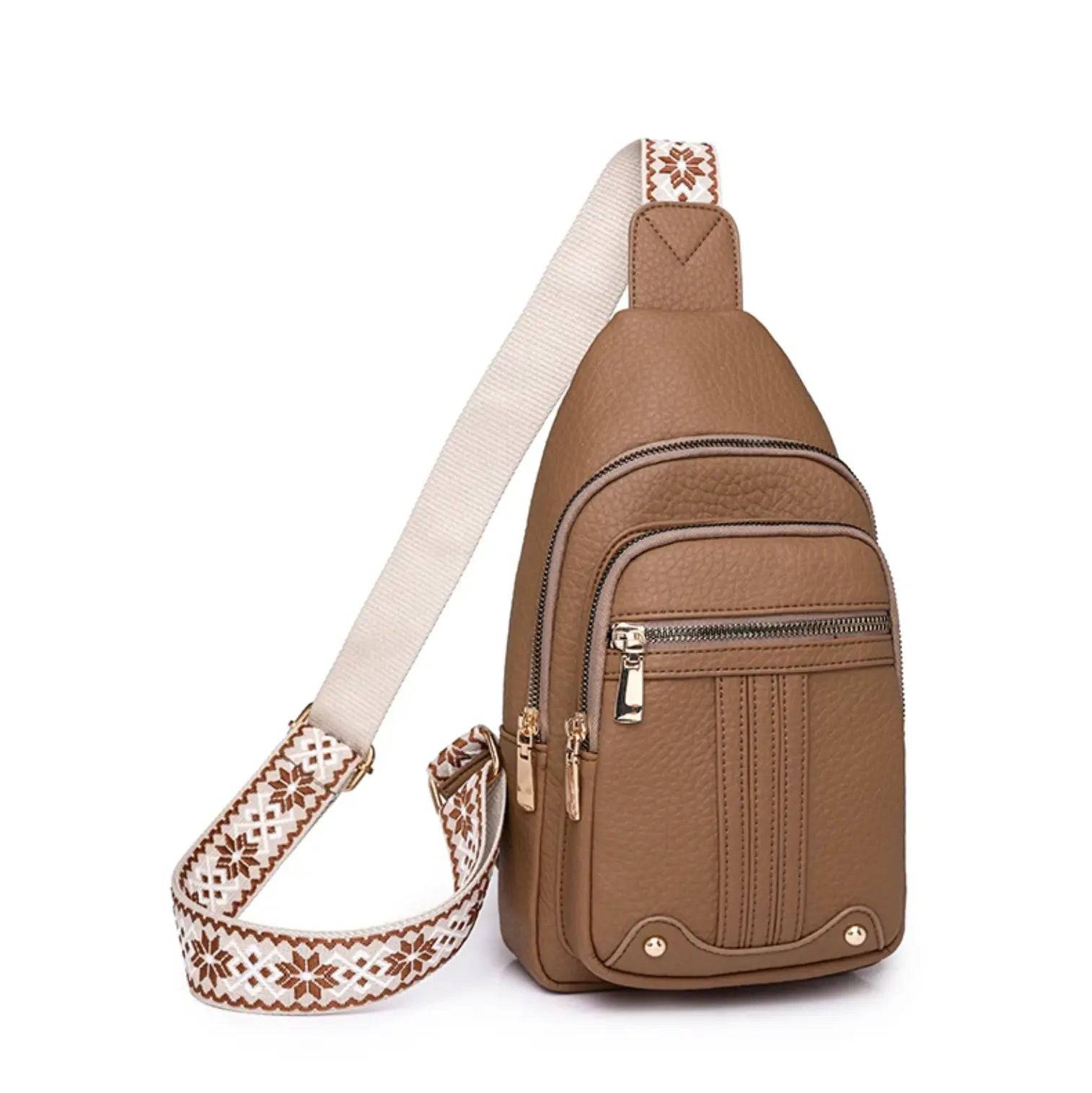 New Novelty fashion bag for ladies Leather Waterproof Ladies Sling Crossbody Bag Chest Bag for Girls