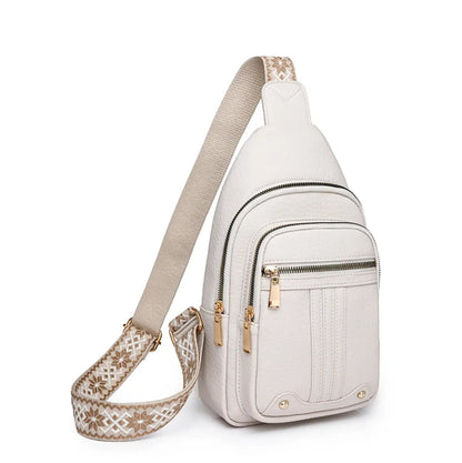 New Novelty fashion bag for ladies Leather Waterproof Ladies Sling Crossbody Bag Chest Bag for Girls