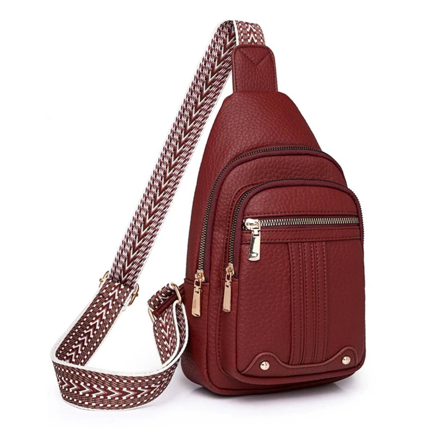 New Novelty fashion bag for ladies Leather Waterproof Ladies Sling Crossbody Bag Chest Bag for Girls