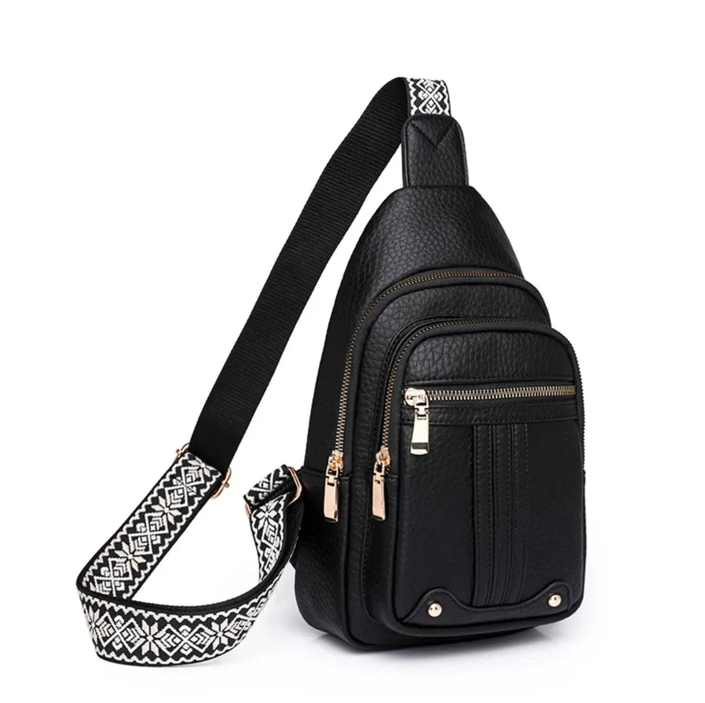 New Novelty fashion bag for ladies Leather Waterproof Ladies Sling Crossbody Bag Chest Bag for Girls