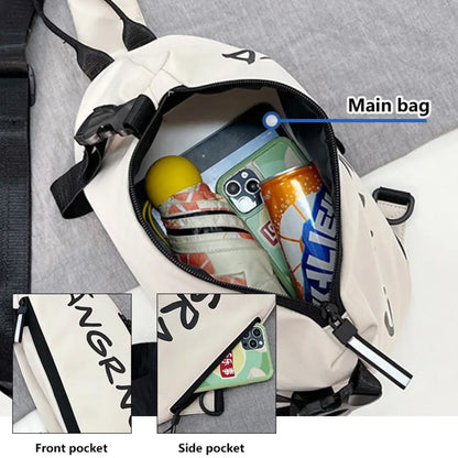 New Outdoor Waterproof Oxford Sling Bag – Travel Satchel, Crossbody, Fanny Pack & Waist Bag