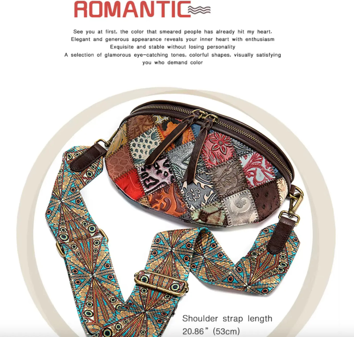 New Fendiz Elegant Shoulder Sling Bag Genuine Cow Leather Retro Classic