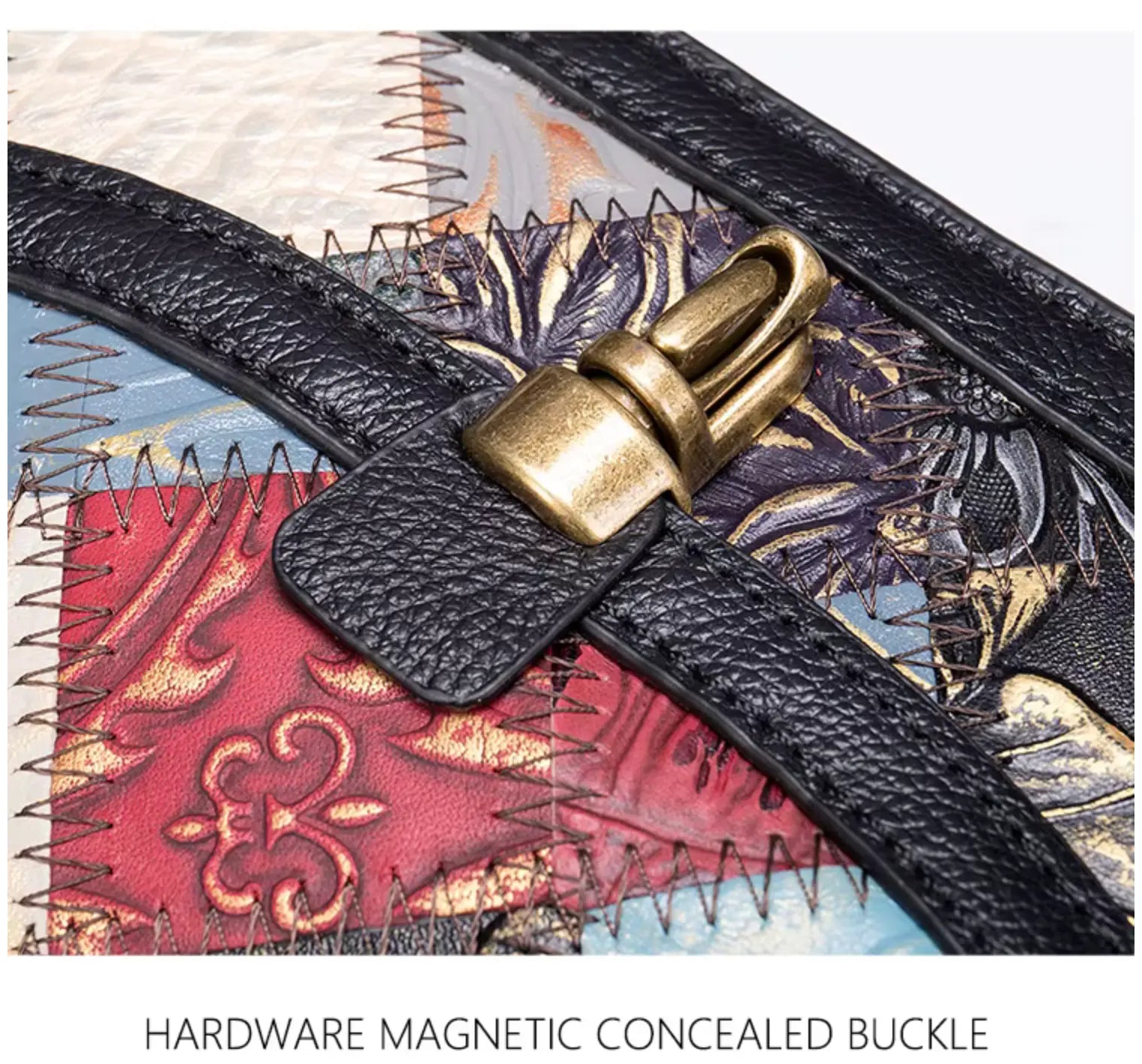 New Westal Genuine Leather Patchwork Purses Handbags and Crossbody Shoulder Bag