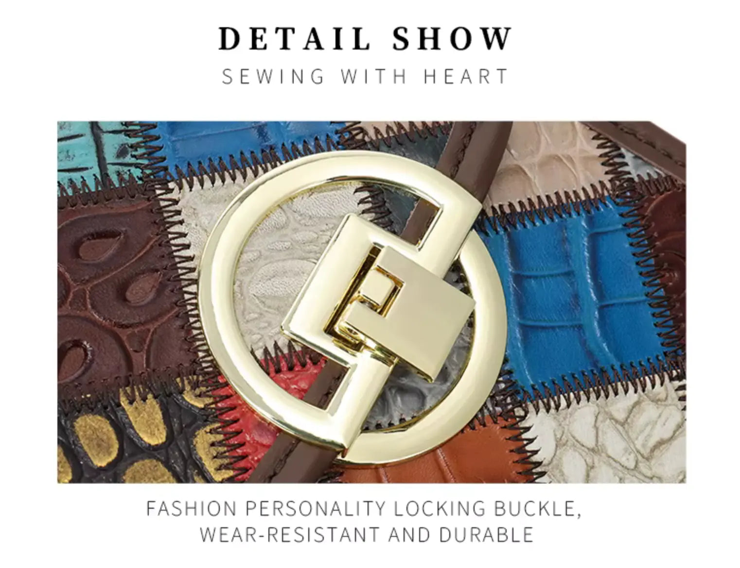 Westal Luxury Bohemia Patchwork Shoulder Sling Bag Cell Phone Purse Genuine Leather Crossbody Bags