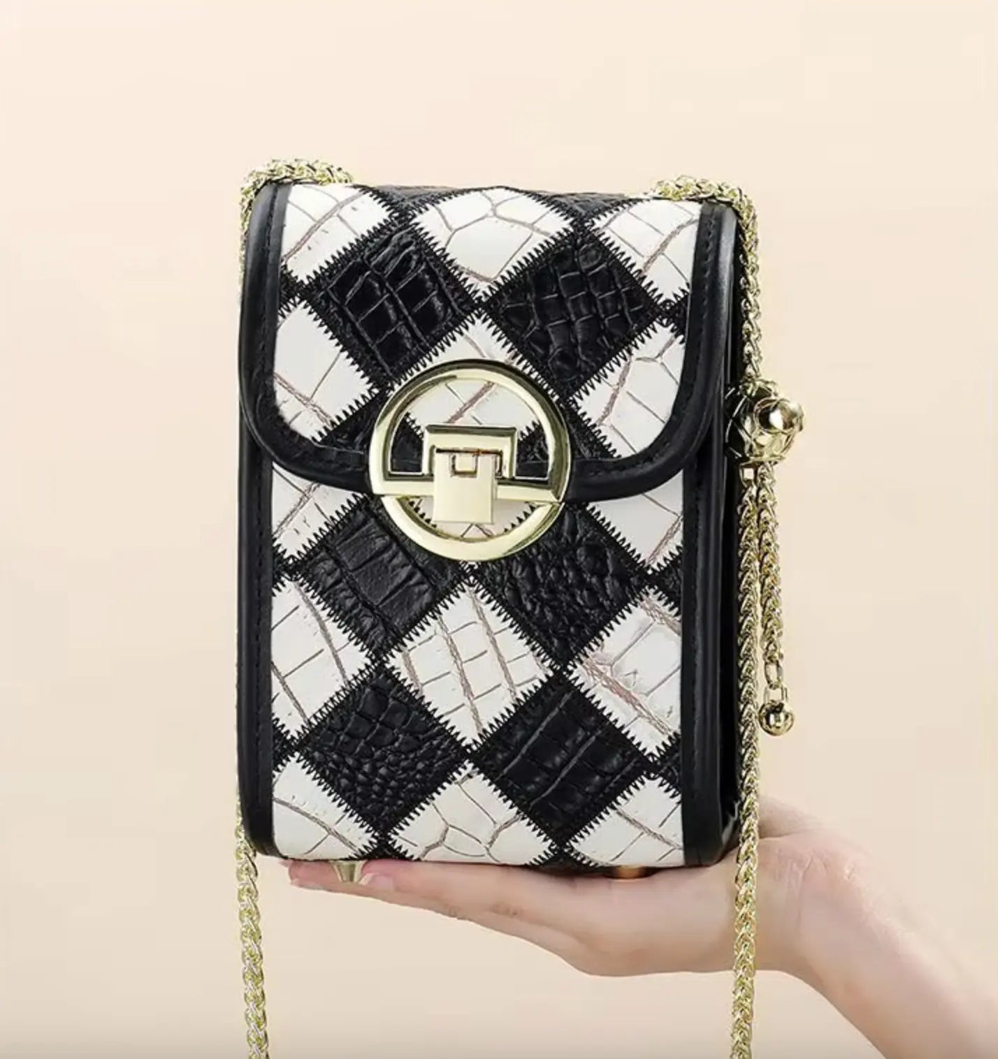 Westal Luxury Bohemia Patchwork Shoulder Sling Bag Cell Phone Purse Genuine Leather Crossbody Bags