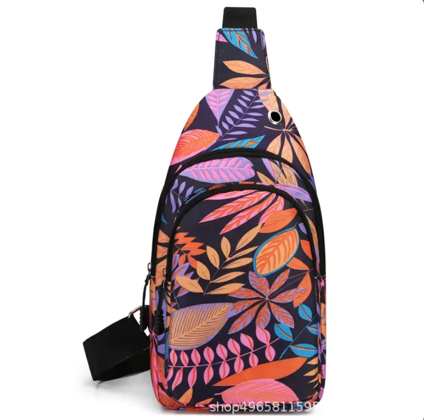 New Fendiz crossbody backpack Small Chest Shoulder Bag Hiking Outdoor