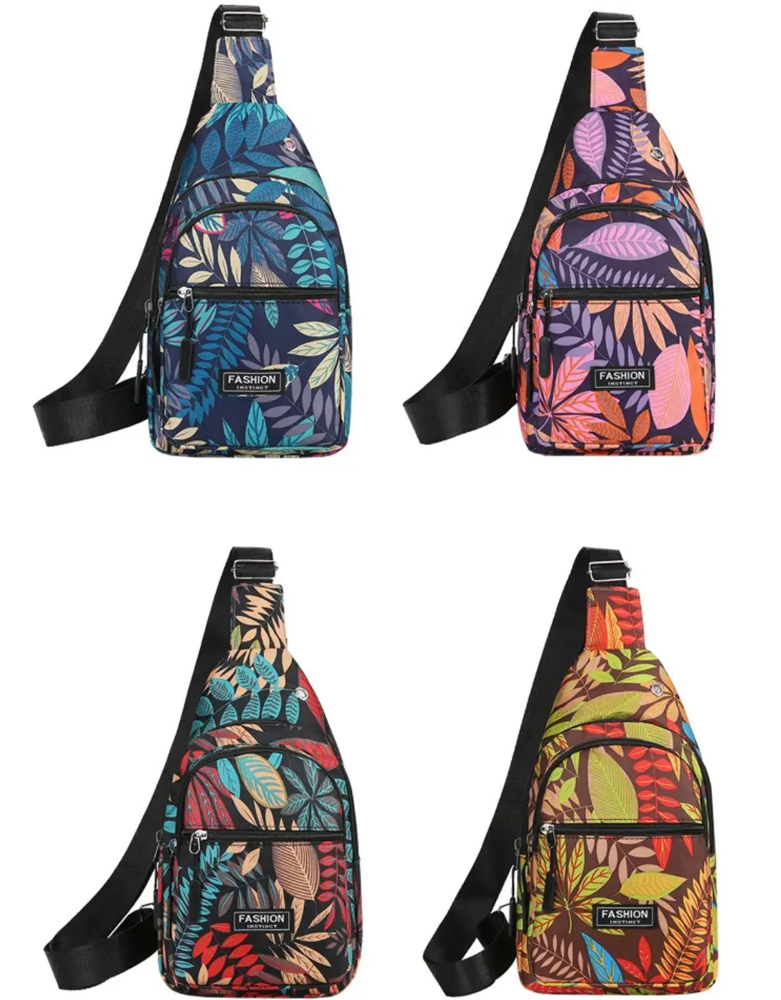 New Fendiz crossbody backpack Small Chest Shoulder Bag Hiking Outdoor