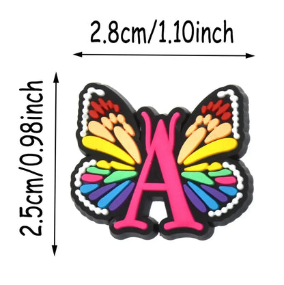 Waterproof straw topper 10mm Butterfly and Letters Cover Accessories for Drink Cups