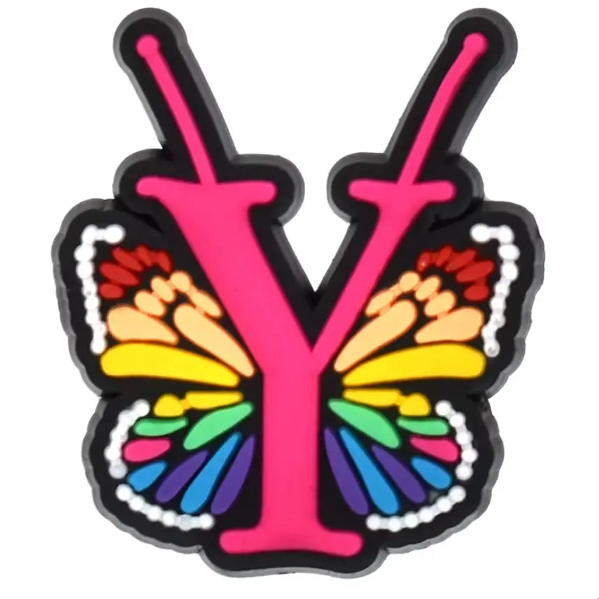 Waterproof straw topper 10mm Butterfly and Letters Cover Accessories for Drink Cups