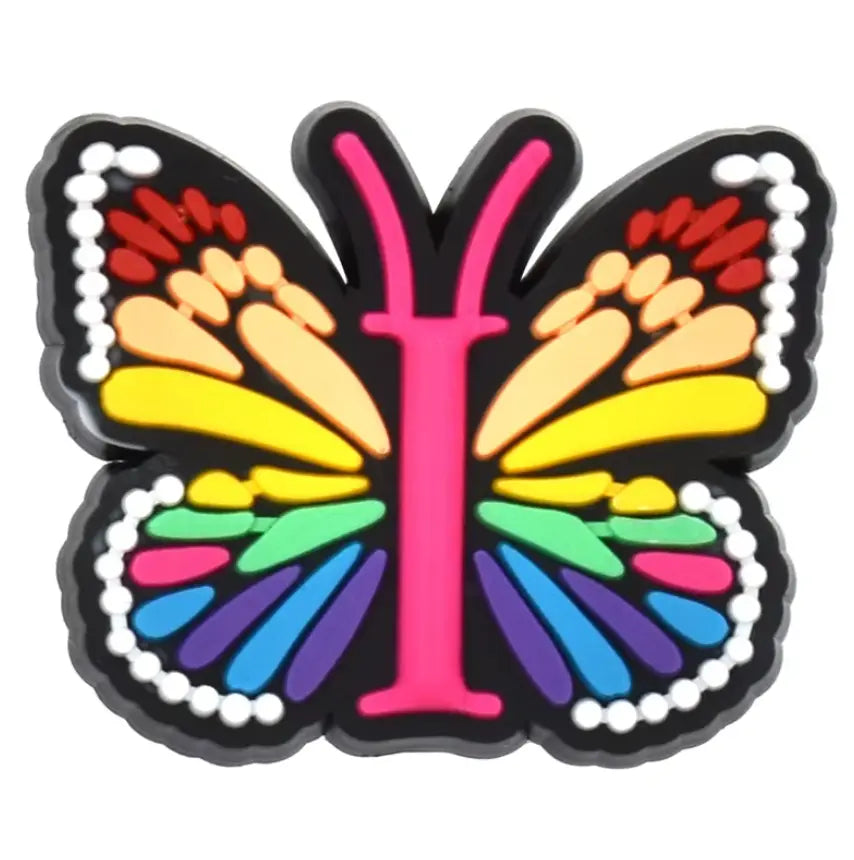 Waterproof straw topper 10mm Butterfly and Letters Cover Accessories for Drink Cups