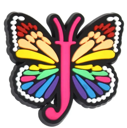 Waterproof straw topper 10mm Butterfly and Letters Cover Accessories for Drink Cups